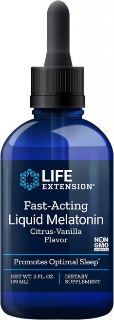 Life Extension Fast-Acting Liquid Melatonin Citrus-Vanilla (59ml)